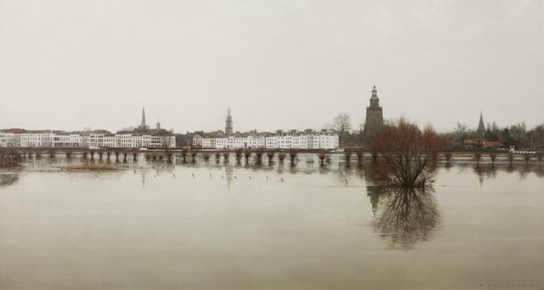 Zutphen, oil on canvas, 130 x 70 cm (sold)