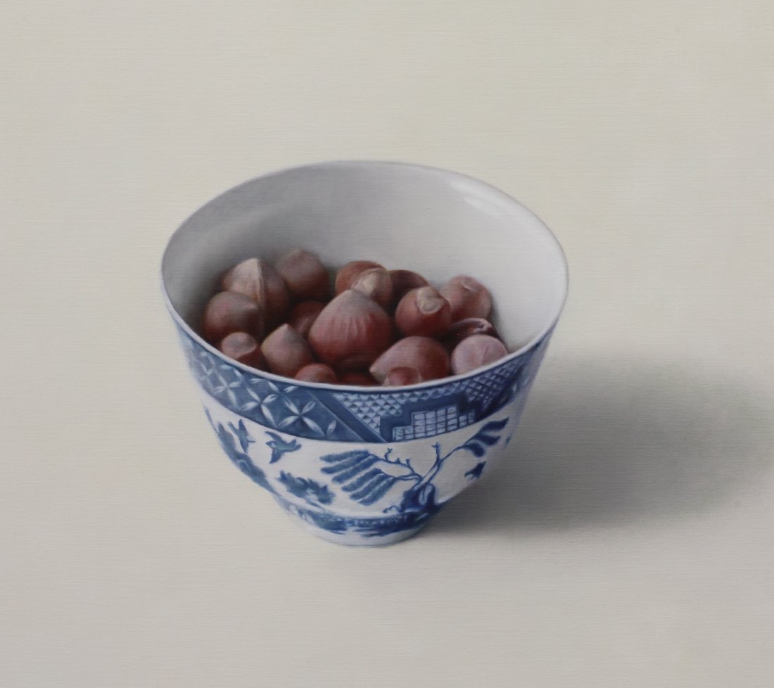 Hazelnuts II, oil on canvas, 65 x 65 cm
