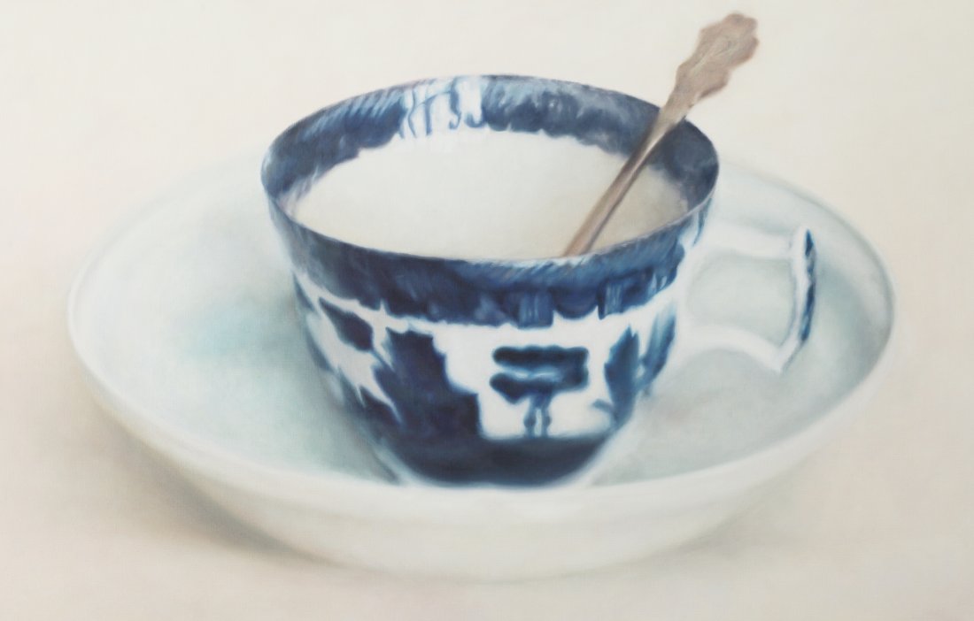 Blurry blue, 130 x 90 cm (sold)