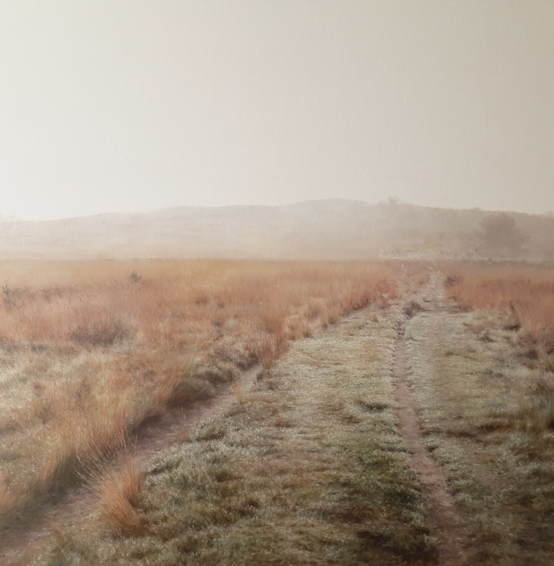 Outside, oil on canvas, 100x100cm